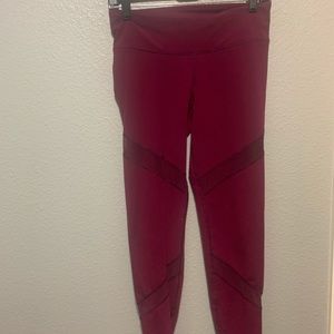 Plum workout leggings